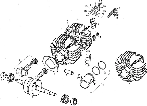 Cylindre - cul - piston