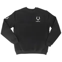 SWEAT-SHIRT LEADER FOX SIZE L BLACK (LOGO WHITE) -ACS