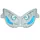 DOUBLE OPTIQUE SCOOT REPLAY RR8 POUR MBK 50 NITRO 1997>2012/YAMAHA 50 AEROX 1997>2012 BLANC AVEC LEDS BLEU