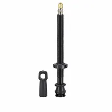 TUBELESS VALVE PRESTA NEWTON COLORI BLACK 87 mm 4 HOLES FOR DIFFUSION PREVENTIF (SOLD INDIVIDUALLY) - SUPPLIED WITH REMOVAL TOOL VALVE CORE