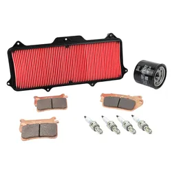 KIT ENTRETIEN MOTO ADAPTABLE HONDA 1000 CB R 2018>2024 PLAQUETTE METAL FRITTE (PACK 9 PIECES) -SELECTION P2R PREMIUM