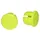 HANDLEBAR END PLUG ROAD VELOX YELLOW FLUORESCENT (CARDED PER 2)