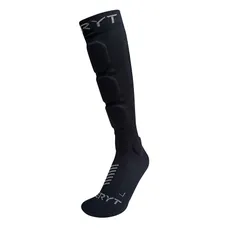 SOCKS OF PROTECTOR MTB SERYT SHELTER ANTIBACTERIEN FOR CHEVILLE AND TIBIA BLACK/GREY 38/42 - HEIGHT 21 cm (PAIR)