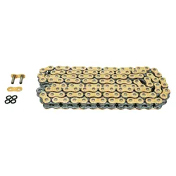 CHAINE MOTO AFAM 520 114 MAILLONS XS-RING SUPER RENFORCEE OR (A520XSR-G 114L)