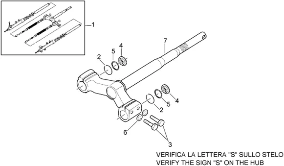 Fourche - Base avec tube