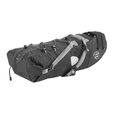 SADDLE BAG/SEATPACK BICYCLE SKUAD BLACK MEDIUM 5.5L. WATERPROOF MOUNTING KIT VELCRO (L 46 cm X L 9 cm X11CM) CHARGE MAXIMUM 5KGS