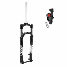 MTB FORK 27.5 " ZOOM 868S TO RESSORT BLACK ADJUSTABLE/BLOCABLE WITH SHIFTER AU HANDLEBAR DEB. 100 mm FOR THRU AXLE BOOST 15-110 PIVOT LISSE CONIQUE 1''1/8-1"1/2 OUTER COMPATIBLE DISC