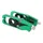 TENDEUR/AJUSTEUR DE CHAINE MOTO POUR KAWASAKI 900 Z900 ALU CNC ANODISE VERT (PAIRE) -AVOC
