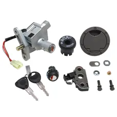 CONTACTEUR A CLE SCOOT ADAPTABLE MBK 50 NITRO 2003>/YAMAHA 50 AEROX 2003> (3 FILS) (AVEC SERRURE DE SELLE + BOUCHON ESSENCE) -QUALITE PREMIUM