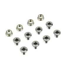 CHAINRING BOLT SET STRONGLIGHT MTB DOUBLE STEEL FOR SHIMANO XT (SET OF 4) - CHAINRING BOLT AND NUT