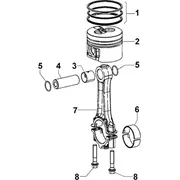 Bielle et piston