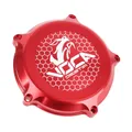 COUVERCLE EMBRAYAGE 50 A BOITE VOCA RACING POUR MINARELLI 50 AM6 / RIEJU 50 MRT / BETA 50 RR / SHERCO 50 SM-R, SE-R ALU CNC ROUGE