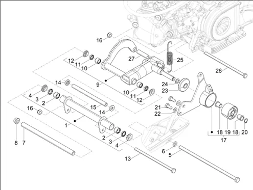 Bras oscillant