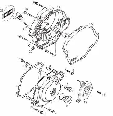 Couvercle carter variateur