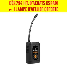 COMPRESSEUR/GONFLEUR/PUMP UNIVERSAL TYRE INFLATE 1600 (12-SPEED) RECHARGEABLE USB-C -OSRAM