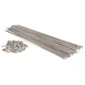 E-BIKE SPOKE STAINLESS STEEL SILVER 2.3 mm L 160 mm HEAD ANGLED (BOX OF 100)