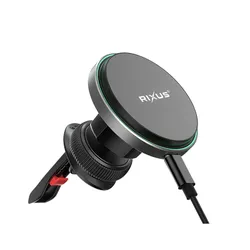 STATION OF CHARGE/SMARTPHONE MOUNT/TELEPHONE RIXUS UNIVERSAL MAGNETIC BLACK MOUNTING KIT GRILLE VENTILATION VOITURE (SOLD INDIVIDUALLY) INCLUDED CABLE USB-C -RXWC12