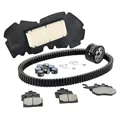 KIT ENTRETIEN MAXISCOOTER ADAPTABLE PIAGGIO 530 MP3 2022> PLAQUETTE ORGANIQUE (PACK 9 PIECES) -SELECTION P2R PREMIUM