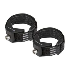 SUPPORT FIXATION PORTE BIDON/MINI POMPE NOIR SUR VELCRO POUR VELO MUSCULAIRE ET VAE