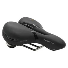 SELLE ROYAL RESPIRO RELAXED LOISIR GEL CONFORT MAX AVEC PROTECTION LATERALE ET ELASTOMERE NOIR 256x227mm 771g
