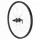 MTB WHEEL/CARGO/E-BIKE/LONGTAIL DISC LOCKING 26" KARKO L REAR BLACK 6 HOLES CASSETTE 11/10/9-SPEED RIM 25C 32 SPOKES -WEIGHT MAX 225 kg