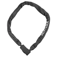 ANTIVOL VELO CHAINE A CLE SEATYLOCK VIKING SILVER MAILLONS 7 mm 110 cm (VENDU A L'UNITE) HOMOLOGUE SOLD SECURE SILVER