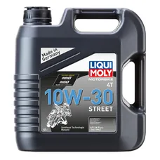 HUILE MOTEUR 4 TEMPS LIQUI MOLY MOTO STREET 4T 10W30 (4 L) SYNTHETIQUE
