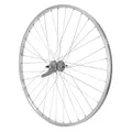 CITY WHEEL BRAKE SHOE TORPEDO REAR 700 X 35 - 28'' RIM ALUMINIUM HUB STEEL RETROPEDALAGE 1-SPEED WITH SPROCKET (COASTER BRAKE) RIM 21C (35-622)