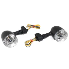 CLIGNOTANT SCOOT ADAPTABLE MBK 50 NITRO/YAMAHA 50 AEROX/DERBI 50 SENDA AR/BETA 50 RR AR TRANSPARENT/NOIR AMPOULE MIROIR ECLAIRANT ORANGE (PAIRE) -REPLAY