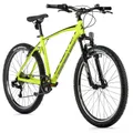 CONVENTIONAL BICYCLE MTB 26 LEADER FOX MXC YELLOW FLUORESCENT 8-SPEED FRAME 16 INCHES (SIZE JUNIOR GARCON 148 TO 156 cm)