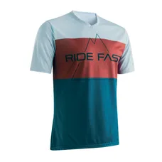 CYCLING JERSEY GIST MTB HILLS SLEEVES COURTE BLUE/RED/WHITE S -5365