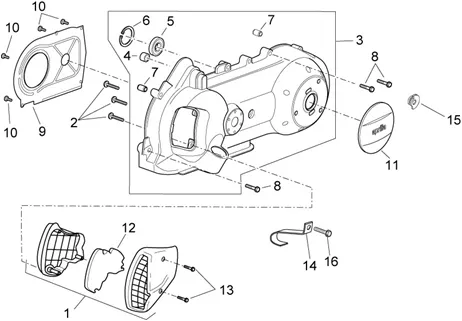Couvercle variateur