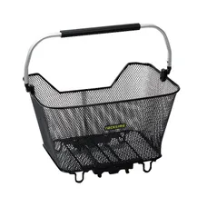 REAR BASKET FIL STEEL RACKTIME BASK IT 23L DELUXE BLACK WITH ANSE ON CARRIER (45X30X33 CM) - COMPATIBLE SYSTEM RACKTIME SNAPIT (CHARGE MAX 10 kg)