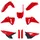CARROSSERIE/CARENAGE MOTO MX HONDA 250 CRF R 2025>, 450 CRF R 2025> ROUGE HONDA (COULEUR OEM) (KIT PLASTIQUES 9 PIECES) -POLISPORT