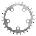 ROAD CHAINRING 5-BOLT DIA. 74 STRONGLIGHT 28T TRIPLE SILVER ALUMINIUM 7075 9/10-SPEED