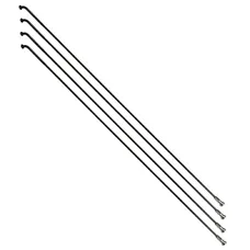REINFORCED SPOKE STAINLESS STEEL BLACK 2,0 mm WITH HEAD ANGLED IN 2,3 mm L 268 mm SAPIM WITH NUT (SOLD IN PACKS OF 4)