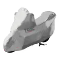 PROTECTIVE COVER MOTORCYCLE TAAC EASY POLYESTER HYDROFUGE SIZE M GREY (204X90X163CM) (STRAP ANTI-FLOATING/EYELET LOCK)