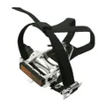 PEDAL ROAD/TRACK ALUMINIUM VELGO SILVER 9/16" WITH CALE PIED + COURROIE