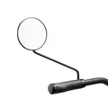 BICYCLE MIRROR LEFT OR RIGHT ERGOTEC ROUND M-55 L PLASTIC/STEEL BLACK (MIROIR DIAMETER 10 cm)