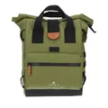 BAG REAR BICYCLE HAPO.G ROLL-TOP KAKI MEDIUM CONVERTIBLE SAC TO DOS (53X26X16CM) (SOLD INDIVIDUALLY) - MOUNTING KIT CROCHETS ON CARRIER