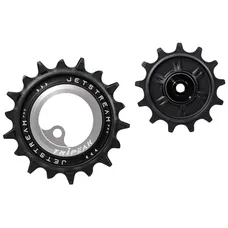 DERAILLEUR JOCKEY WHEEL AOPW TRIPEAK 12-18 TEETH CERAMIC 12X2-SPEED SHIMANO DURA-ACE R9200 SILVER (SET OF 2) (WARRANTY 4 YEARS)