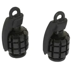 CAP OF VALVE SCOOTER/MOPED REPLAY VS GRENADE BLACK (PAIR)