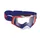 MASQUE/LUNETTES CROSS PROGRIP 3309 TR RAPID BLEU/ROUGE/BLANC ECRAN TRANSPARENT ANTI-RAYURES/ANTI U.V./ANTI-BUEE (HOMOLOGUE CE-EN-N- AC-96025 REV.2)