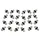 VIS CREUSE TENDEUR DE CABLE VELO M10 x 11,5 mm FENDUE ALU ARGENT (SACHET DE 25 PIECES)