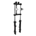 FOURCHE CYCLO EBR POUR PEUGEOT 103/MBK 51 NOIR (HYDRAULIQUE DIAM 28 mm AVEC FIXATION POUR FREIN A DISQUE ENTRAXE 60mm ) (QUALITE 100% MADE IN ITALY)