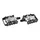 PEDAL MTB AUTOMATIQUE POLYVALENTE NEWTON WITH 1 FACE SHIMANO/SPD BLACK ALUMINIUM D9/16 354 g WITH CALES (PAIR)