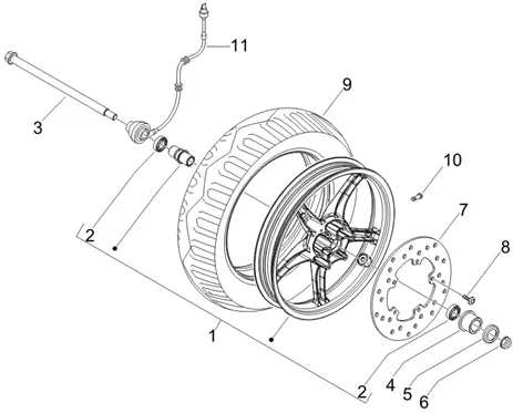Roue avant