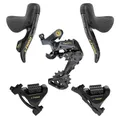 GROUPE/TRANSMISSION GRAVEL LTWOO 1X12-SPEED GRT SERIES DISC HYDRAULIC CARBON BLACK/OR (REAR DERAILLEUR - LEVIERS/MANETTES WITH ETRIERS FRONT AND REAR) (BOXED) -OIL MINERALE