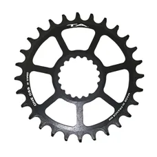 MTB CHAINRING DIRECT MOUNT FOR CANNONDALE AI TA ONE C55 28T COMPATIBLE FSA TA 10/11/12-SPEED BLACK (OFFSET 6 mm)