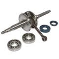 EMBIELLAGE/VILEBREQUIN SCOOT ADAPTABLE MBK 50 NITRO, OVETTO 2T, MACH G/YAMAHA 50 AEROX, NEOS 2T, JOG/APRILIA 50 SR/MALAGUTI 50 F12 (AVEC ROULEMENTS + JOINTS) -TOP PERF TYPE ORIGINE
